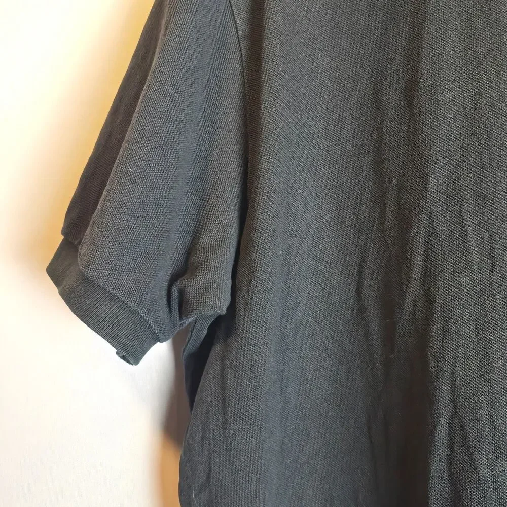 Polo Ralph Lauren Big Pony #3 Black Short Sleeve Rugby Shirt Custom Fit Large XL - Picture 14 of 16